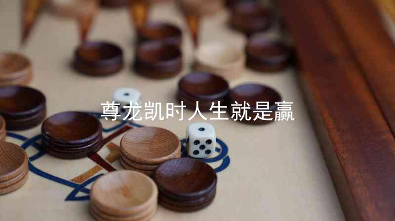 尊龙凯时人生就是赢