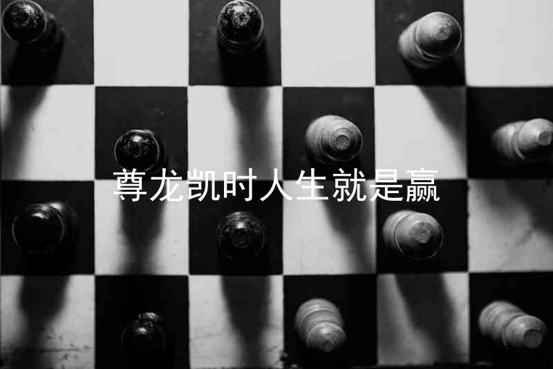 尊龙凯时人生就是赢